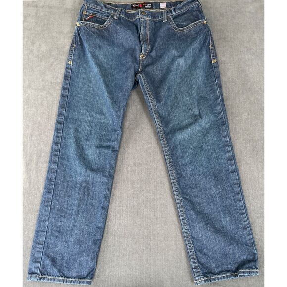 Ariat Jeans Mens 40x32 Blue M3 Loose Straight Flame Resistant Denim Workwear